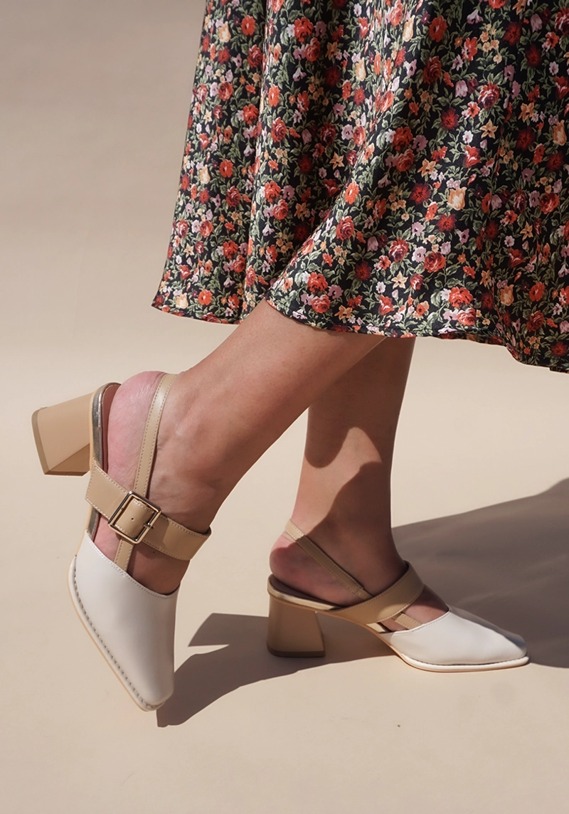 ZAPATO CUERO FINNYE BEIGE - 1