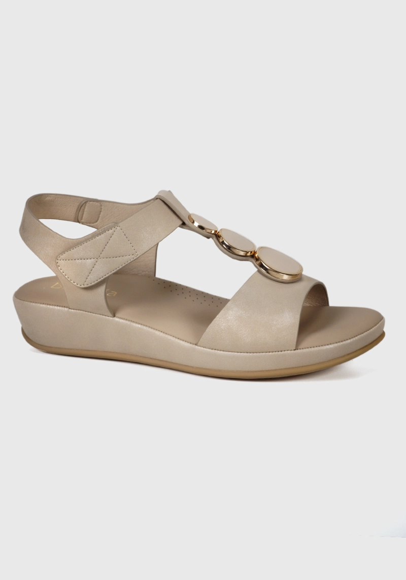 SANDALIA BUTIS BEIGE - 1
