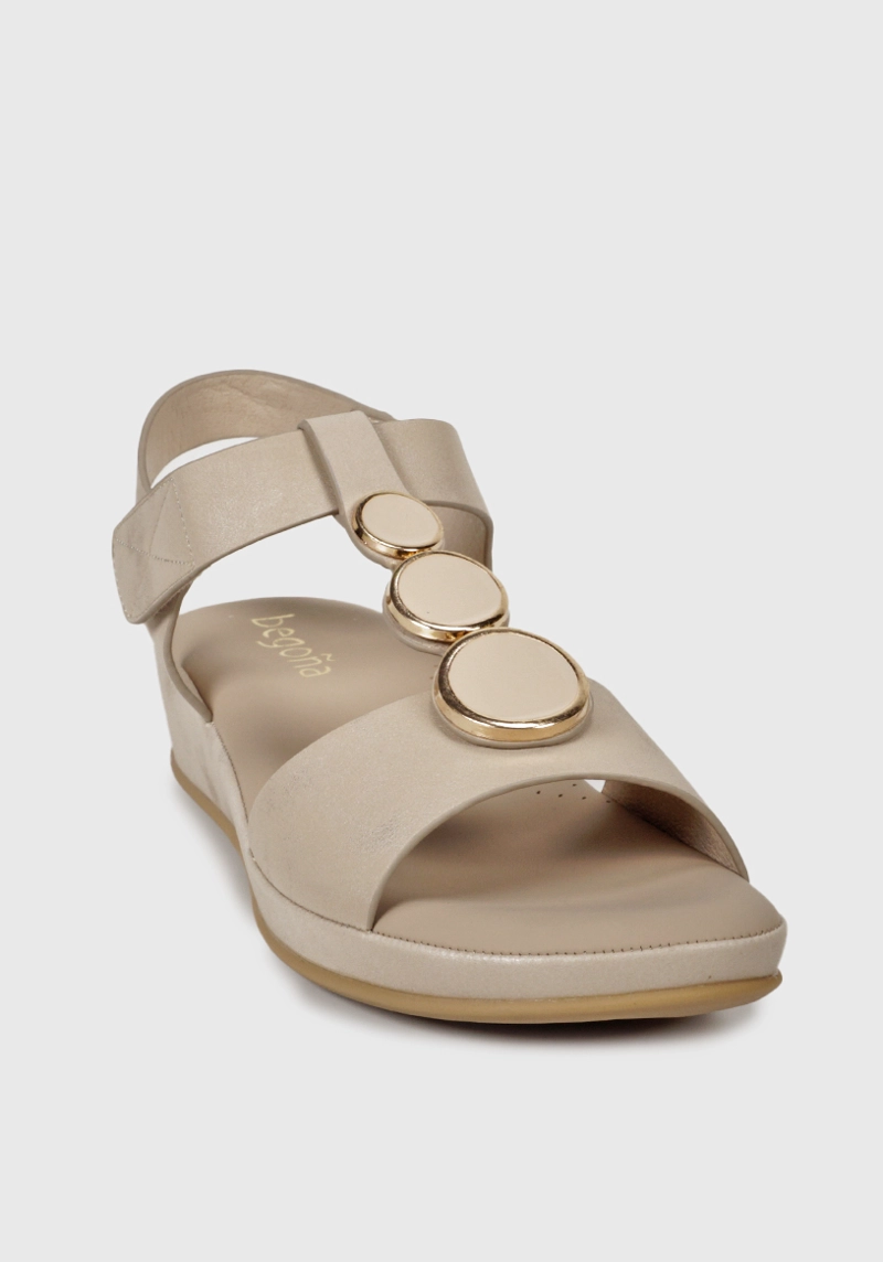 SANDALIA BUTIS BEIGE - 2