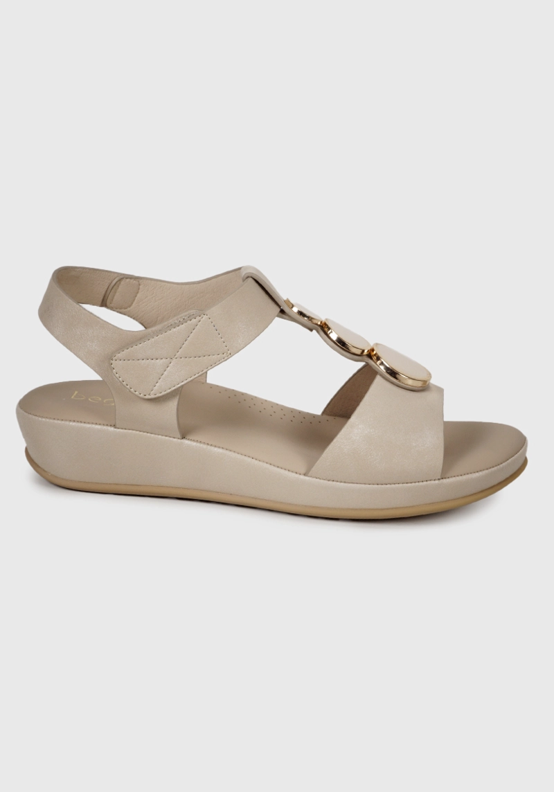 SANDALIA BUTIS BEIGE - 3