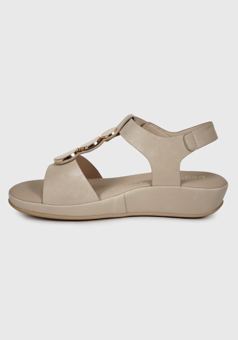 SANDALIA BUTIS BEIGE - 5