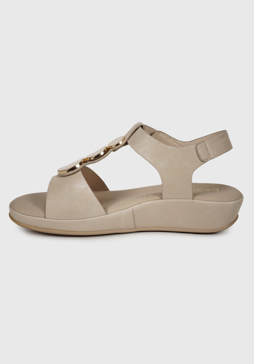 SANDALIA BUTIS BEIGE - 5