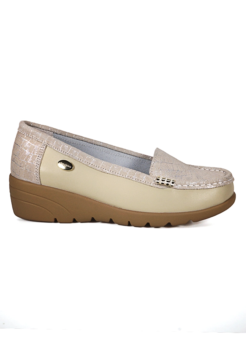 MOCASIN CUERO ELIETTE BEIGE - 2