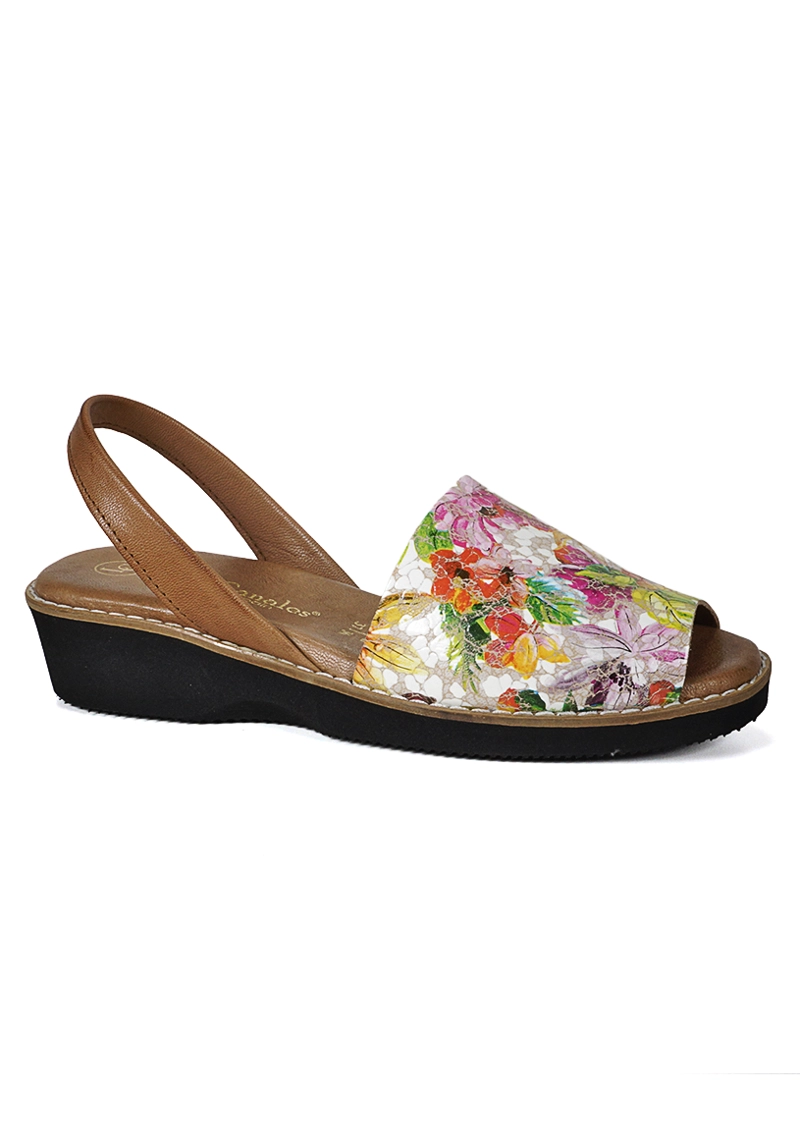 SANDALIA CUERO ANIKA MULTICOLOR - 2