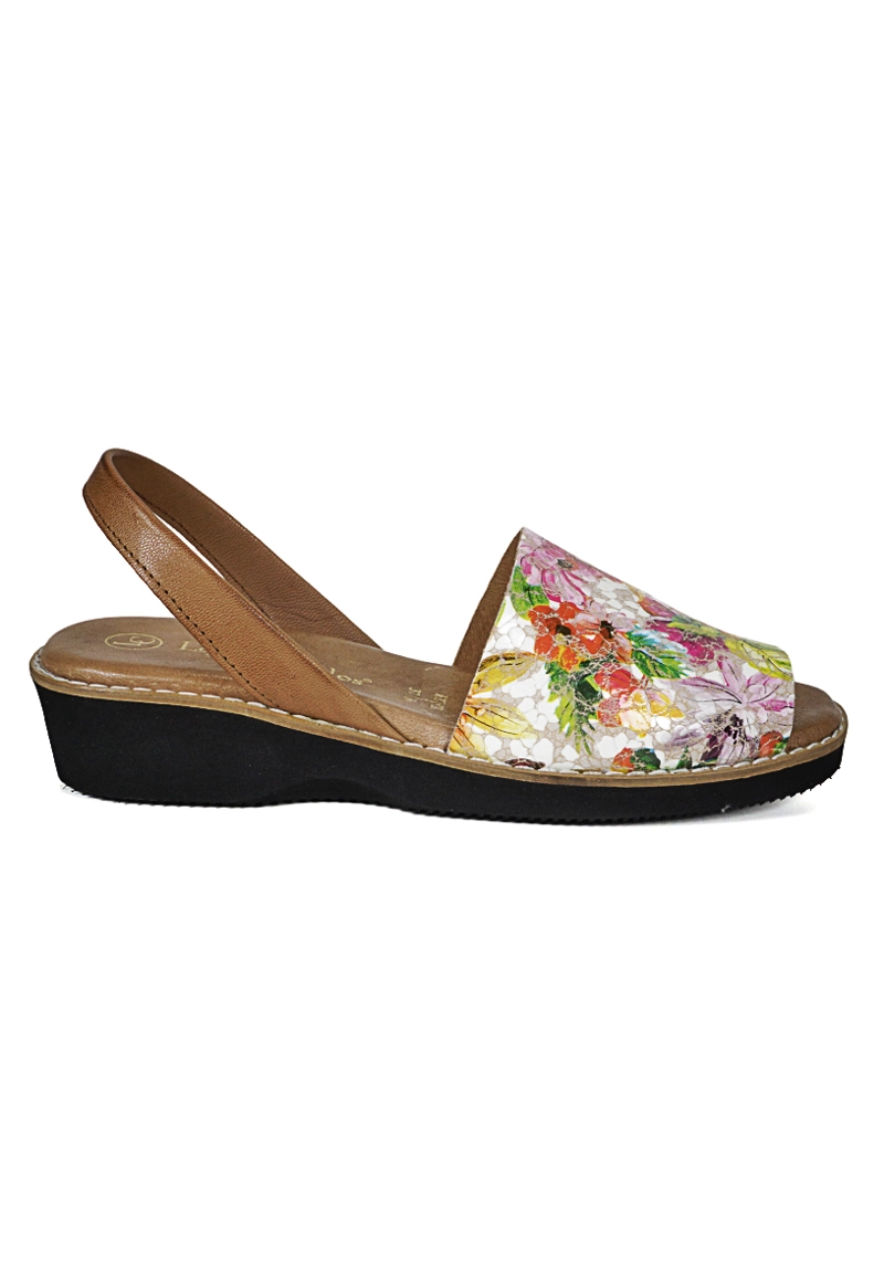 SANDALIA CUERO ANIKA MULTICOLOR - 3