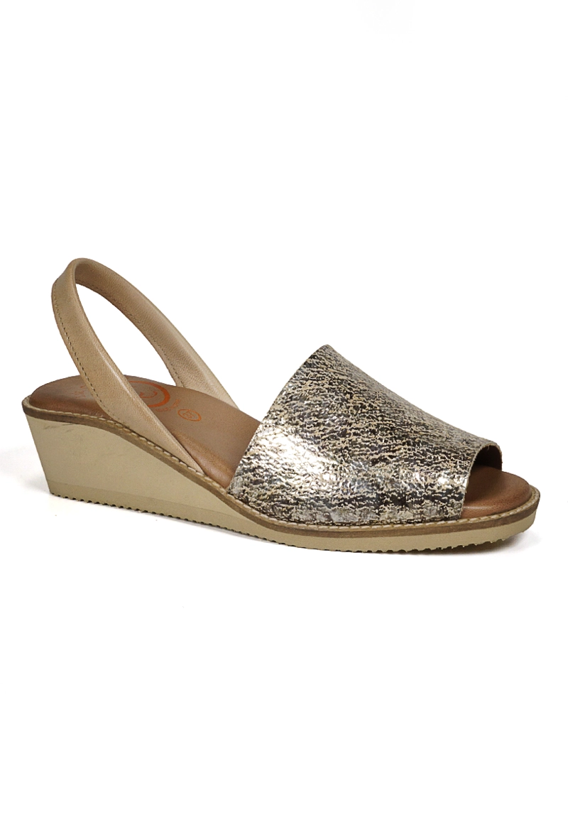 SANDALIA CUERO ANIKA BRONCE - 2