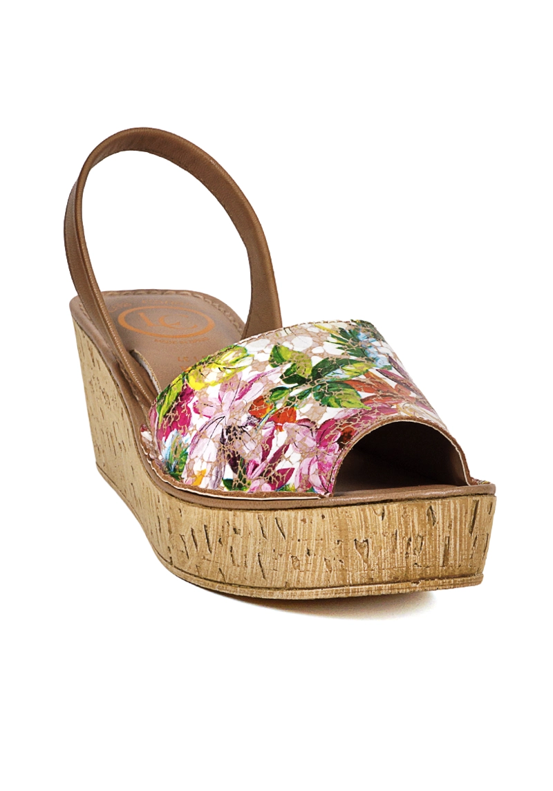 SANDALIA CUERO ELIADA MULTICOLOR - 5