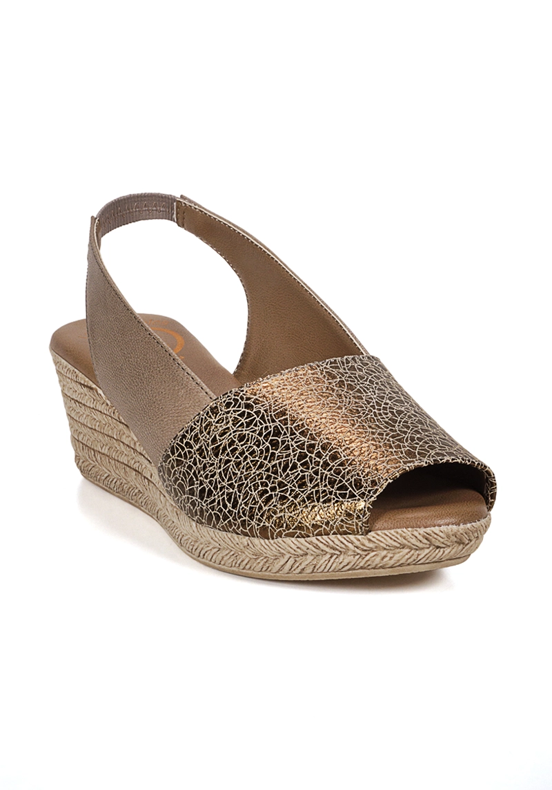 SANDALIA CUERO SUSANNE BEIGE COBRE - 3