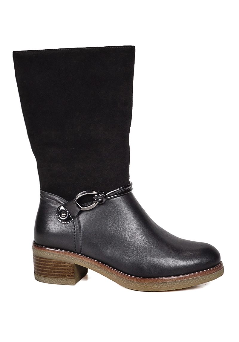 BOTIN CUERO ARAMBE NEGRO - 1