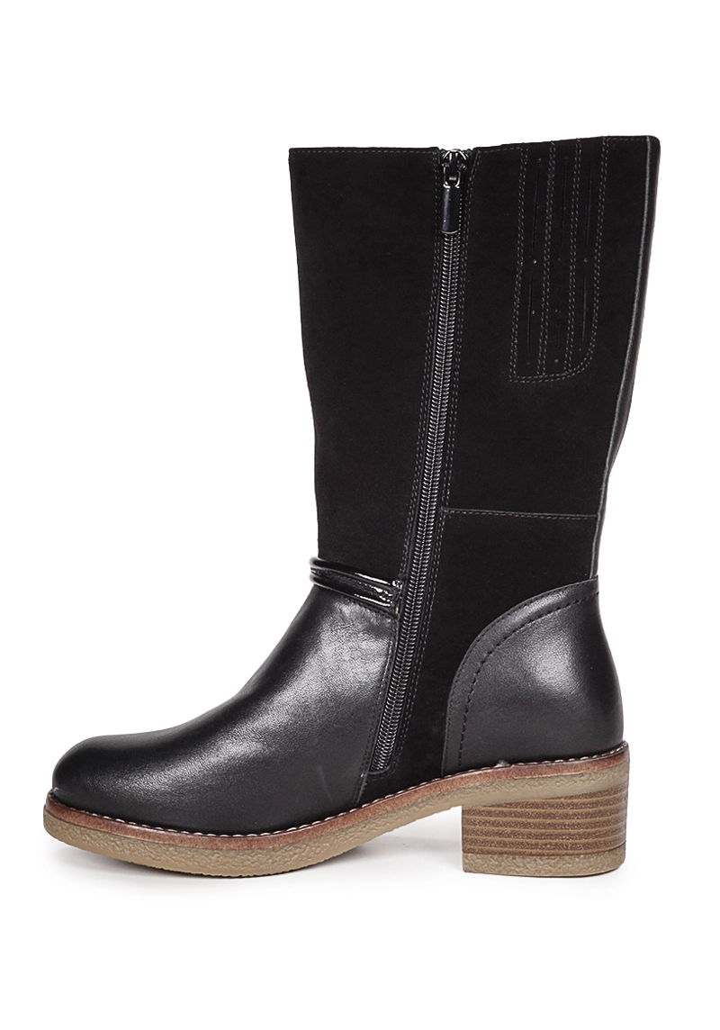 BOTIN CUERO ARAMBE NEGRO - 3