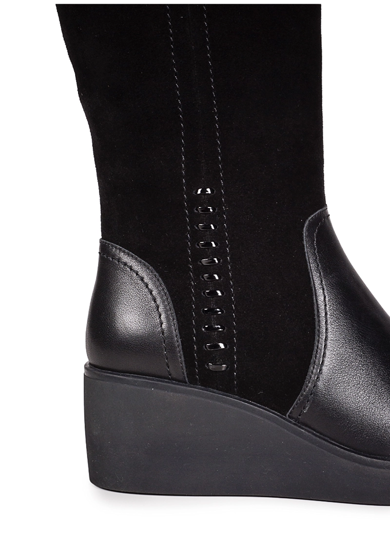 BOTA CUERO CELINA NEGRO - 4