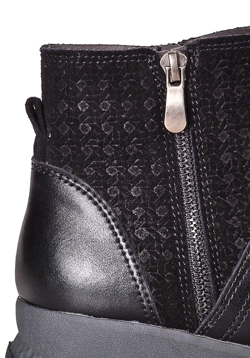 BOTIN CUERO ELIXE NEGRO - 4