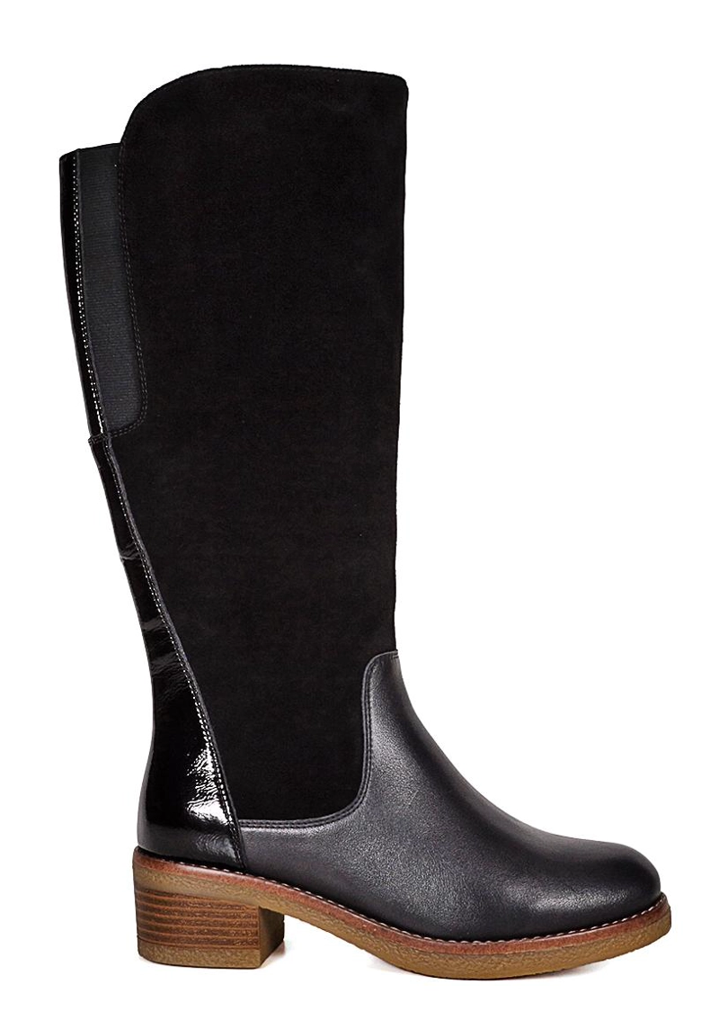 BOTA CUERO DAVINNA NEGRO - 1