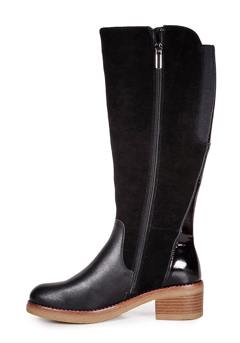 BOTA CUERO DAVINNA NEGRO - 3