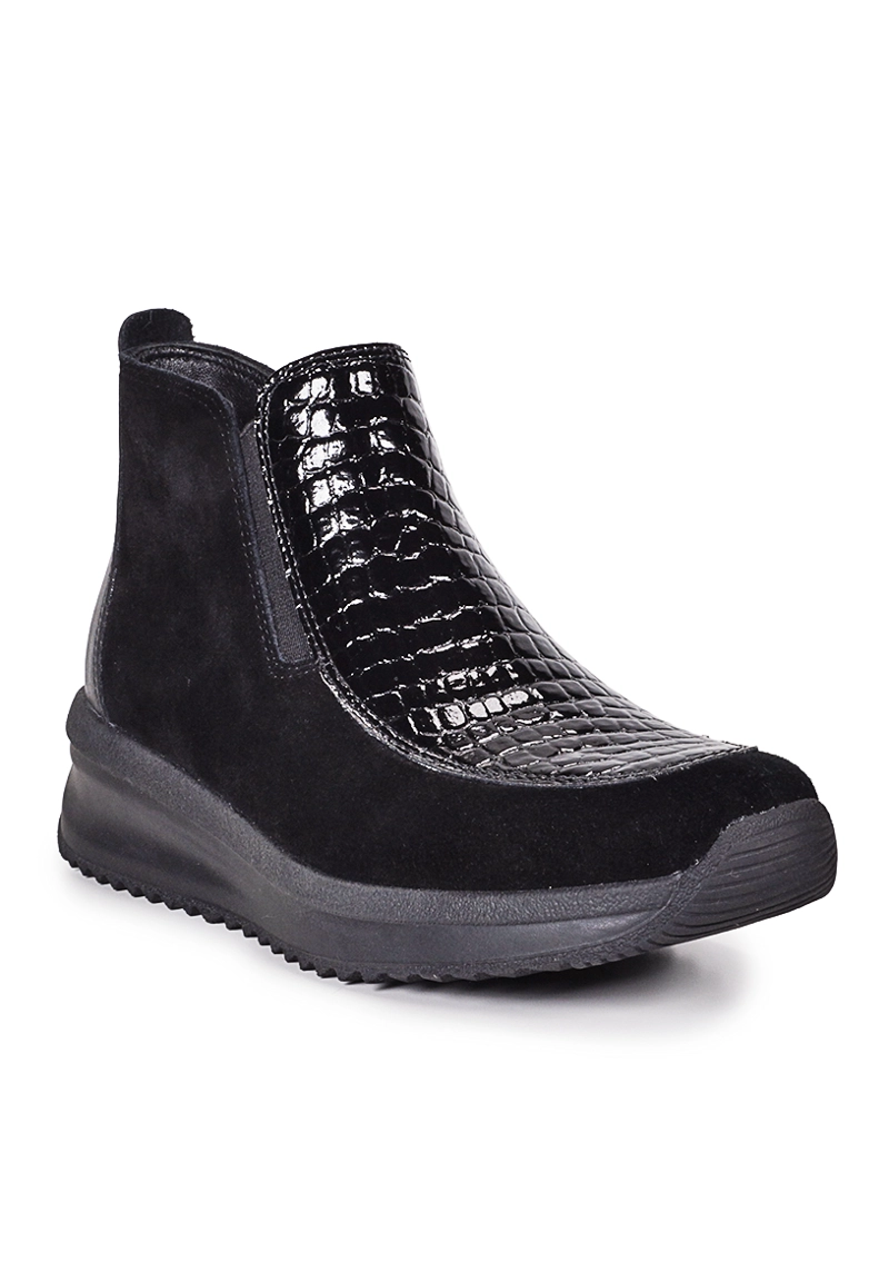 BOTIN CUERO CAKTA NEGRO - 2