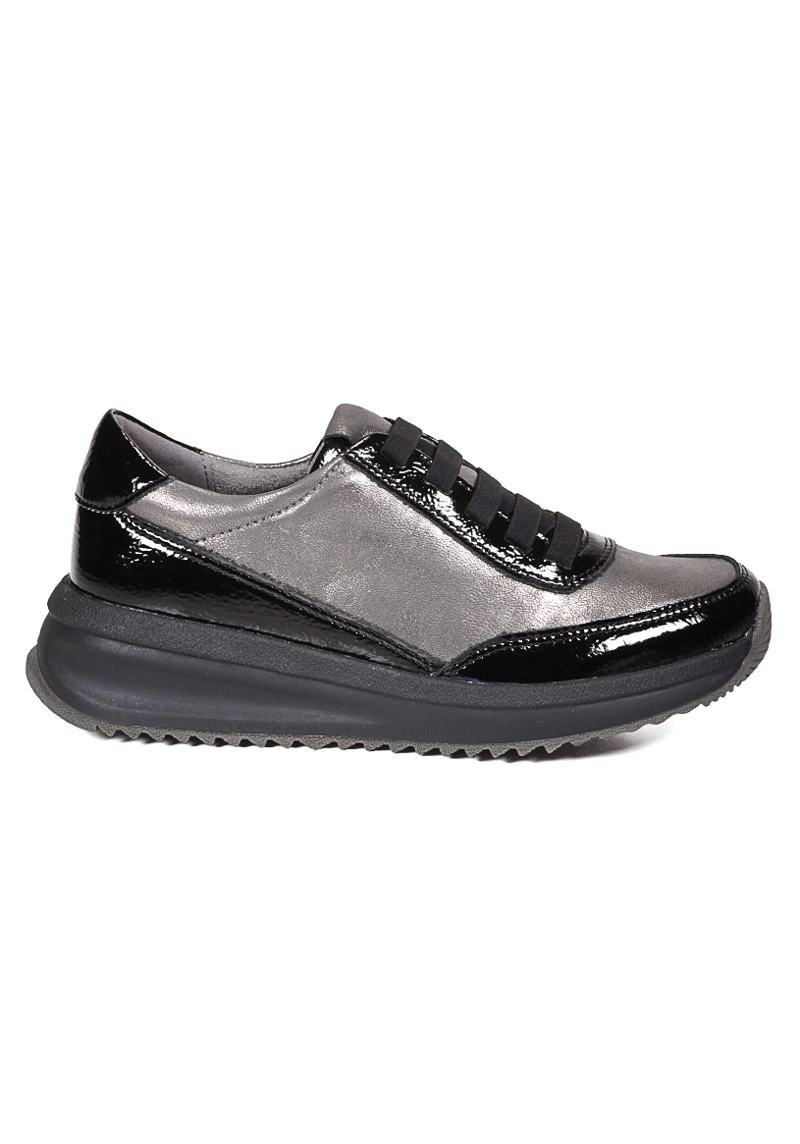 ZAPATILLA CUERO ANIELLA NEGRO - 1