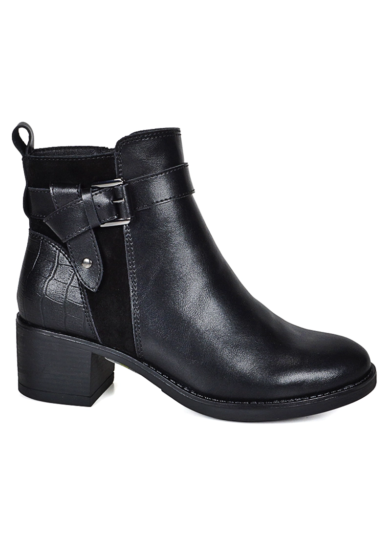 BOTIN CUERO DASHIEL NEGRO - 1