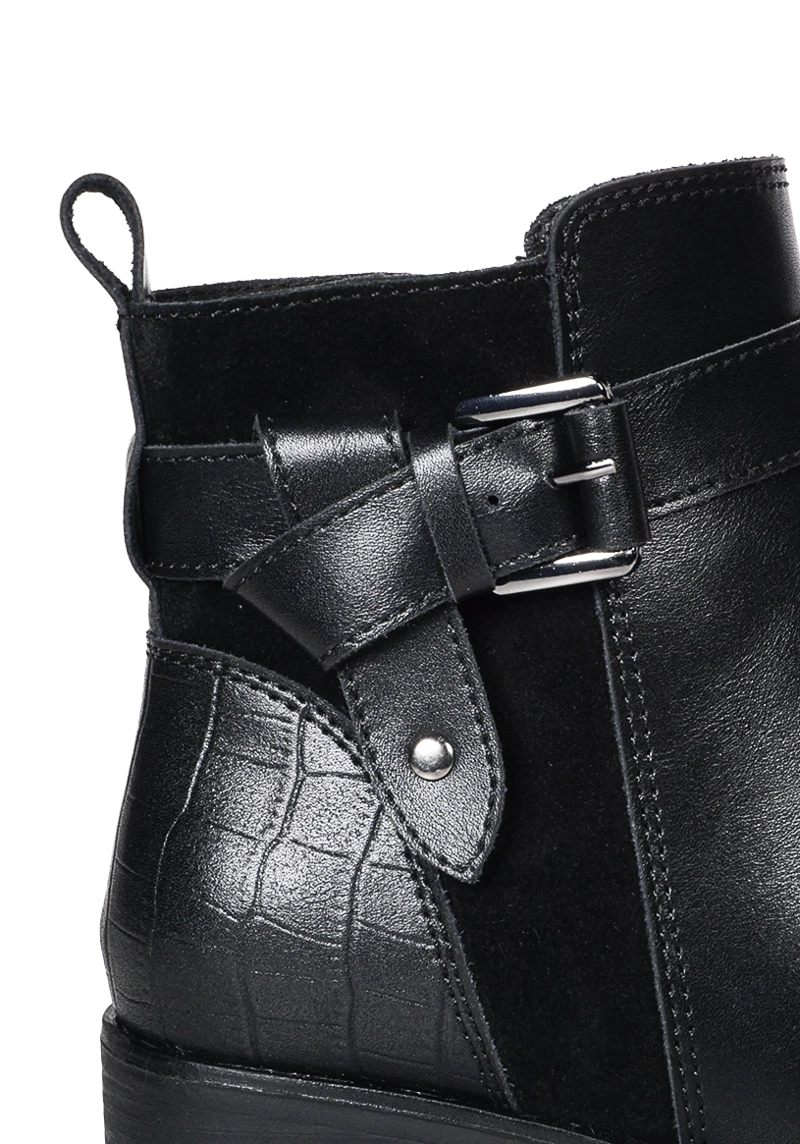 BOTIN CUERO DASHIEL NEGRO - 4