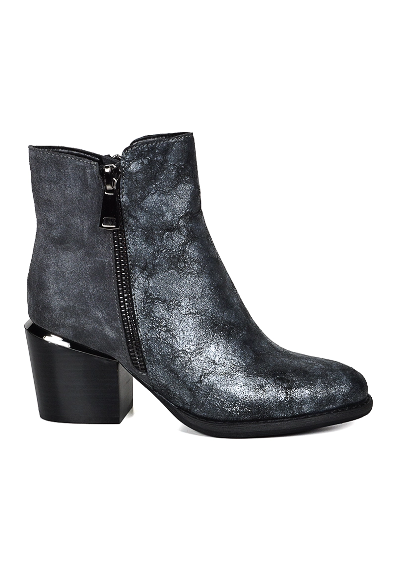 BOTIN CUERO BASILKY GRIS - 1