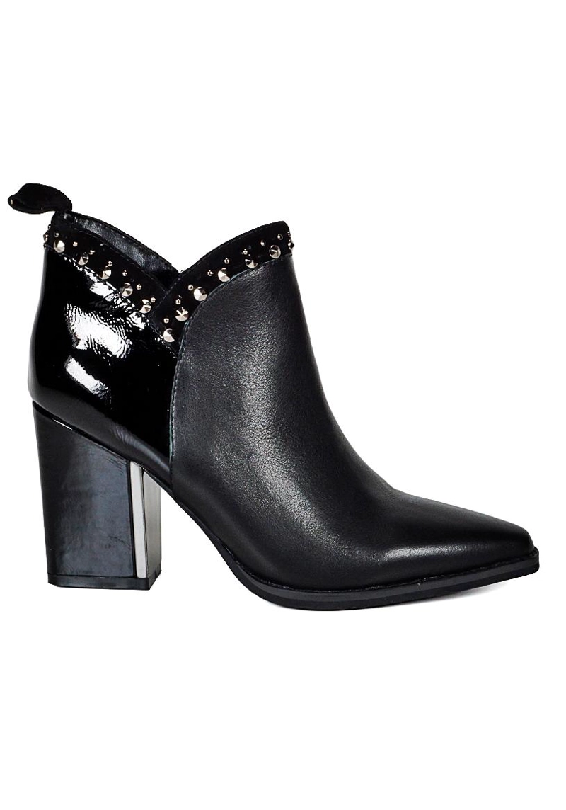 BOTIN CUERO ELIENNE NEGRO - 1