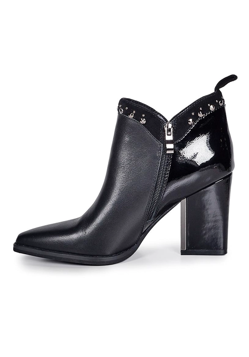 BOTIN CUERO ELIENNE NEGRO - 3
