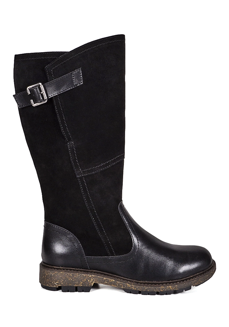 BOTA CUERO CAROLYNE NEGRO - 1
