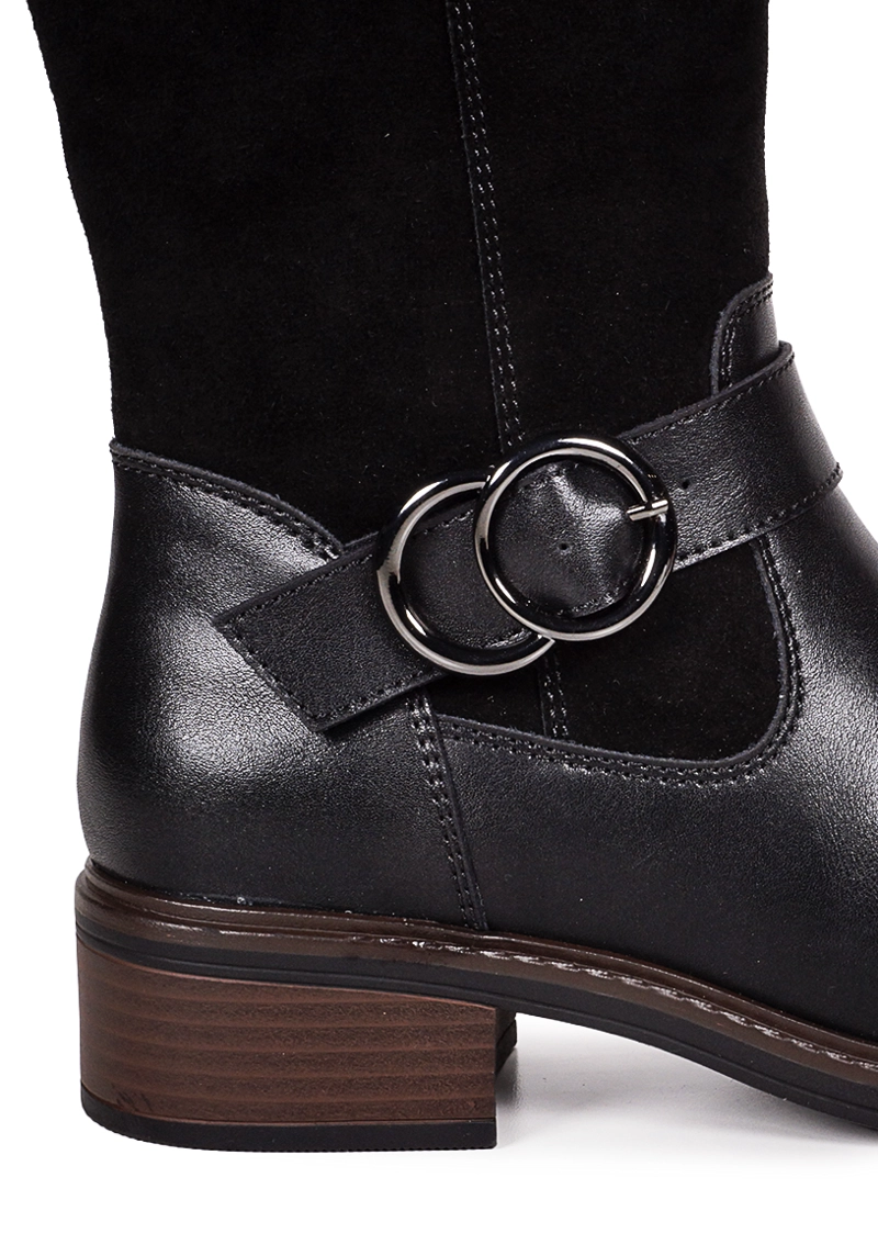 BOTA CUERO DIANE NEGRO - 4