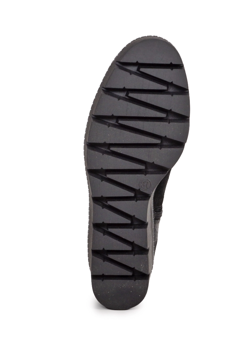 BOTIN CUERO FRANCINA NEGRO - 5