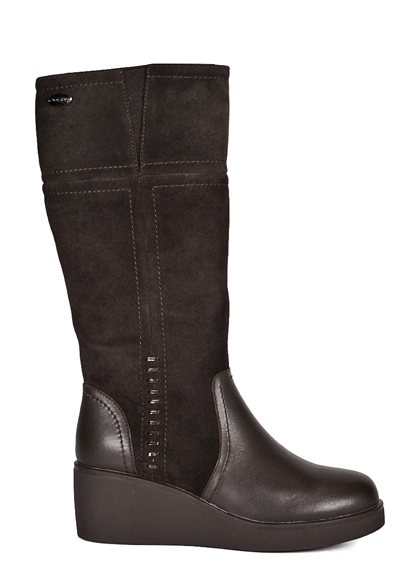 BOTA CUERO CELINA CAFE  OSCURO - 1