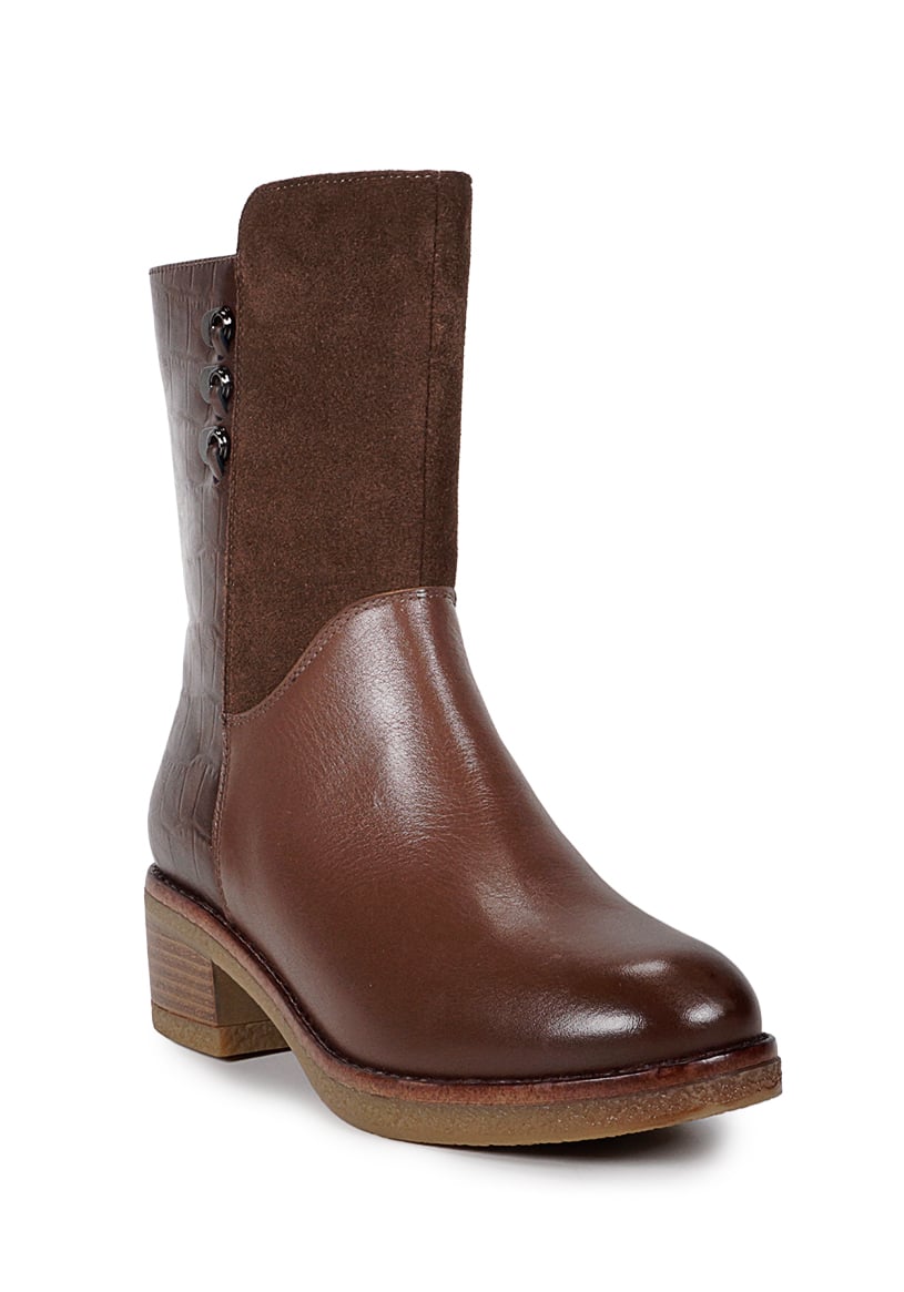 BOTIN CUERO LAYLA CAFE - 2