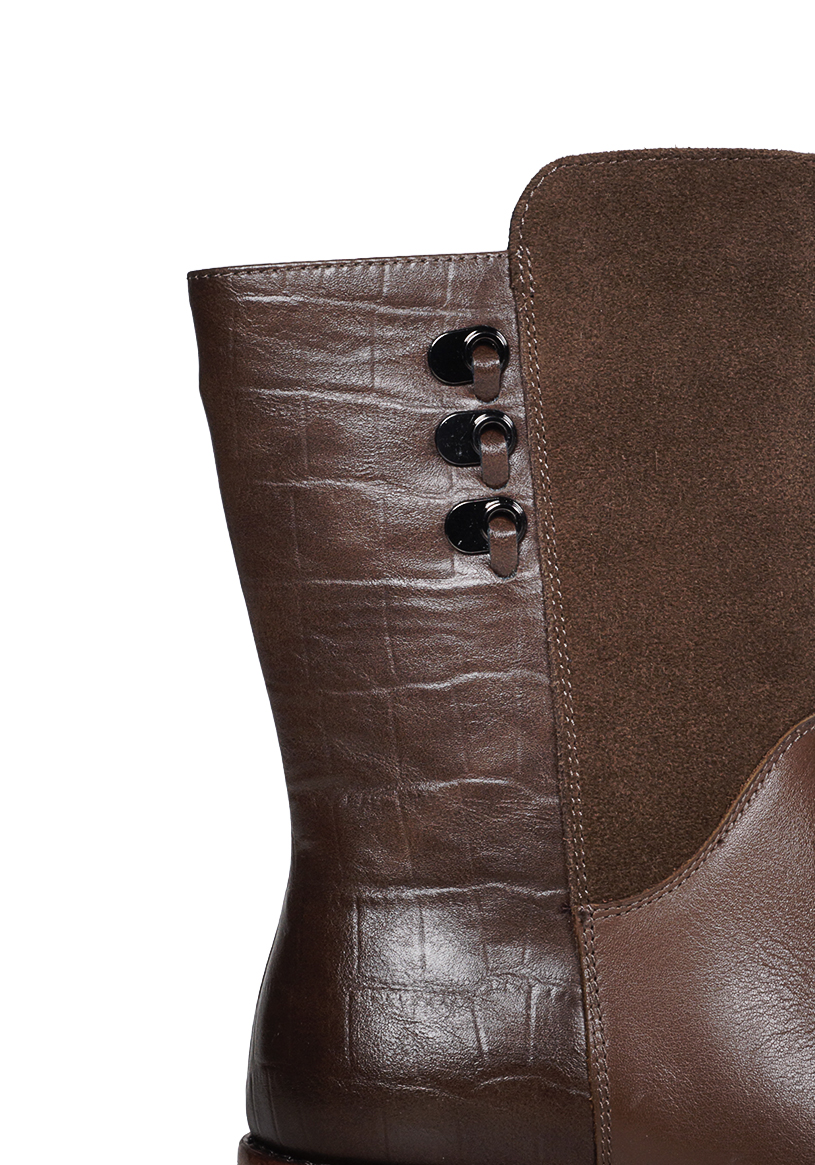 BOTIN CUERO LAYLA CAFE - 4