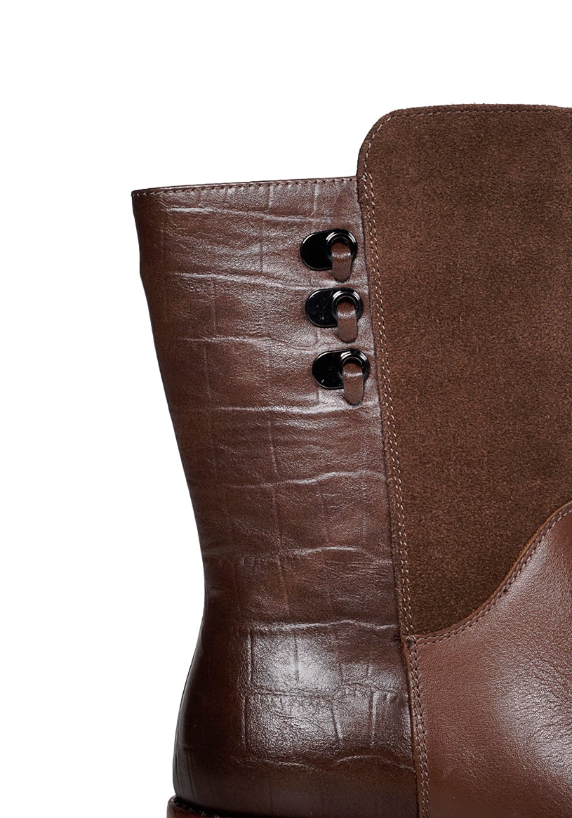 BOTIN CUERO LAYLA CAFE - 4