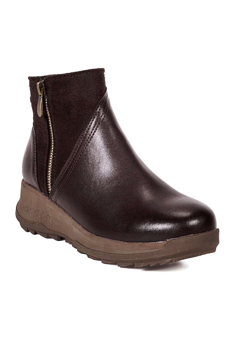BOTIN CUERO ELIXE CAFE - 2