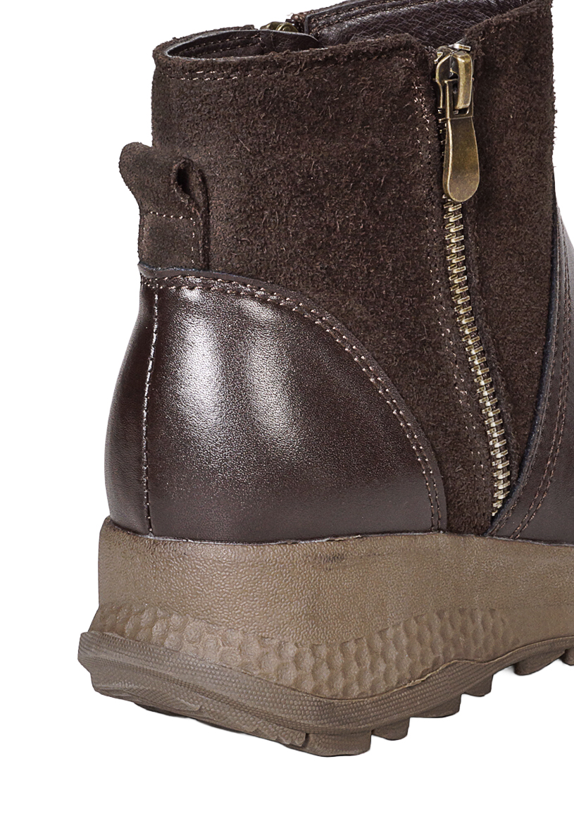BOTIN CUERO ELIXE CAFE - 4