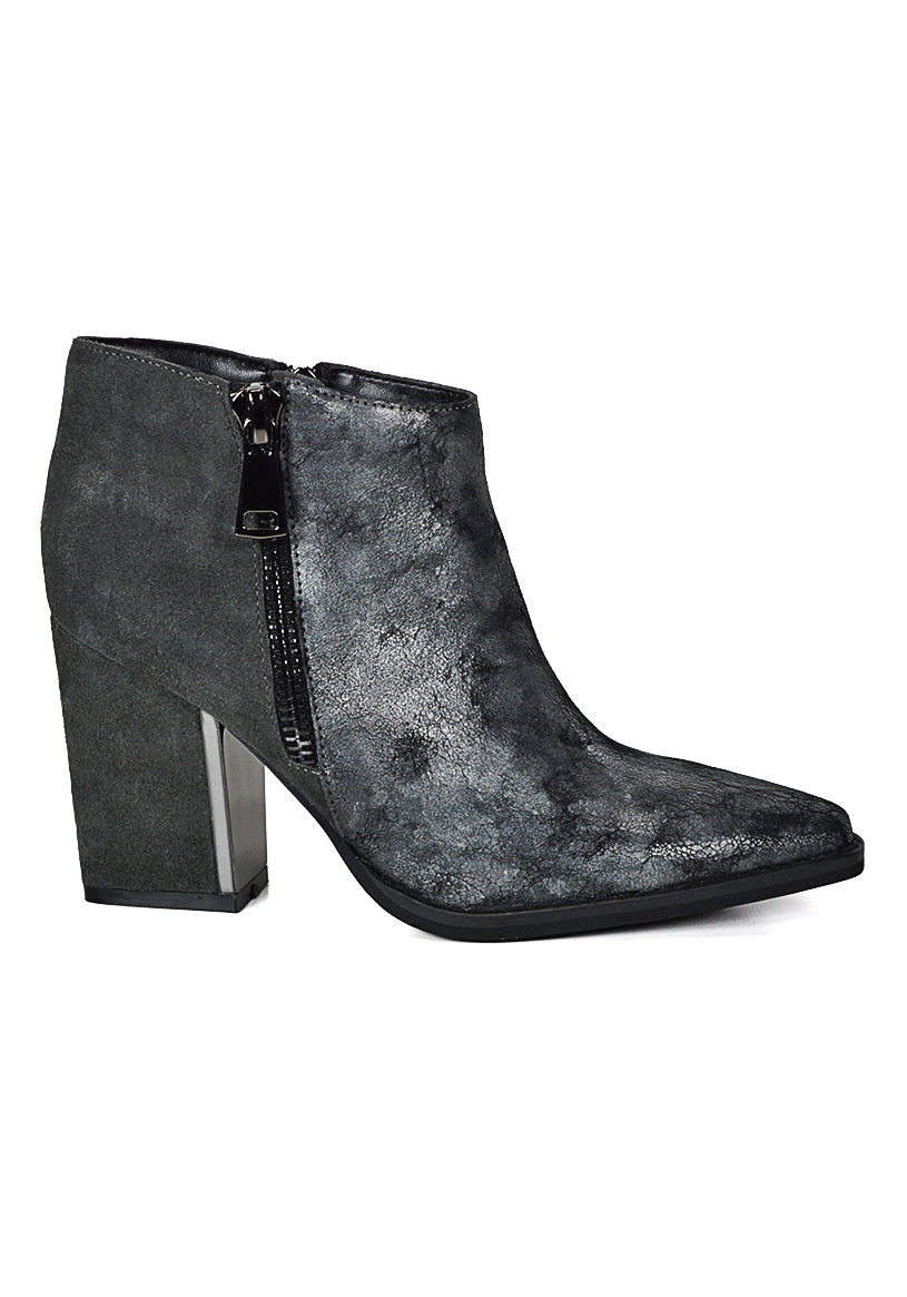 BOTIN CUERO FARAH GRIS - 1