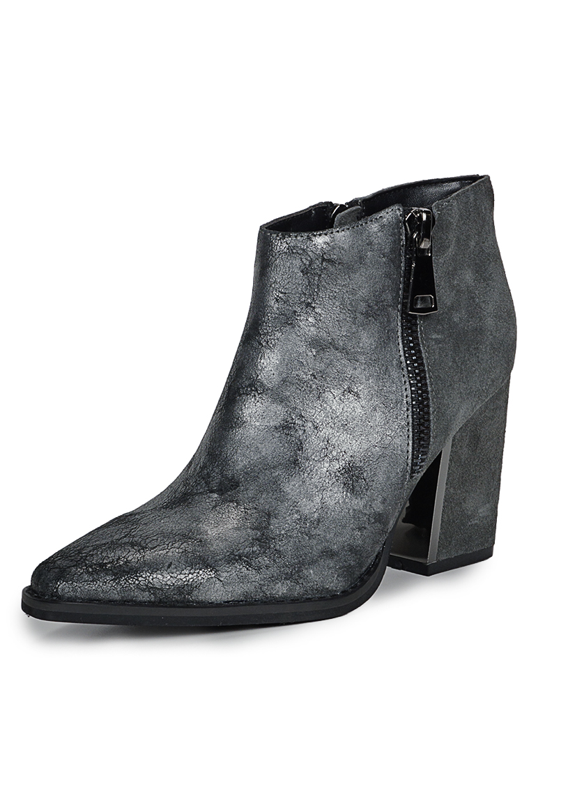 BOTIN CUERO FARAH GRIS - 2