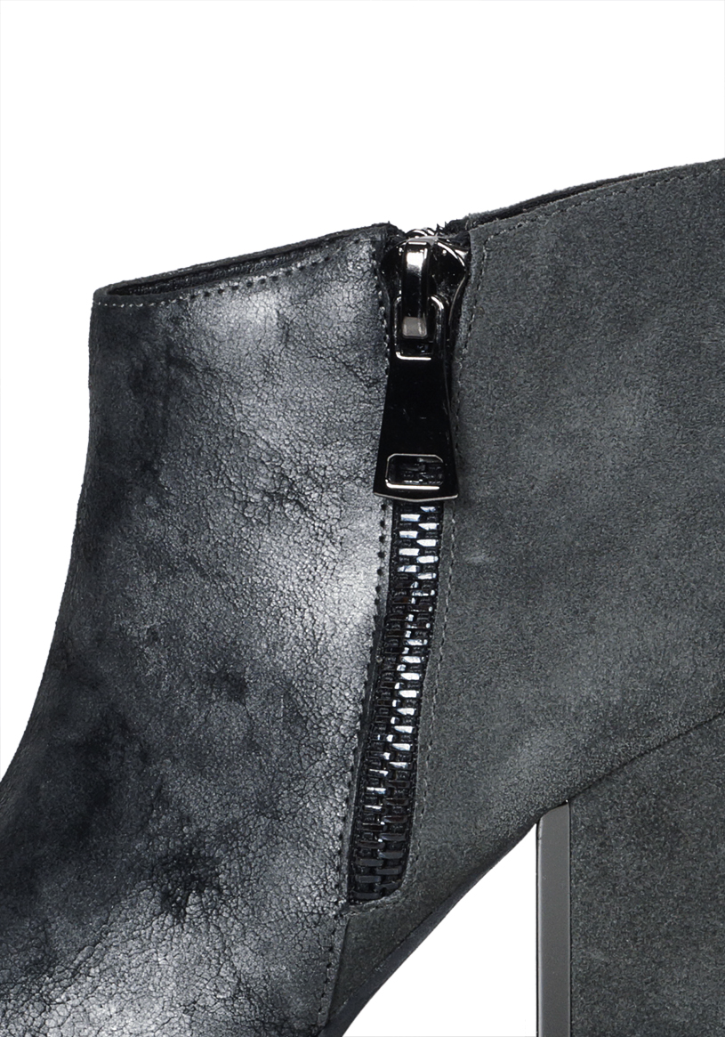 BOTIN CUERO FARAH GRIS - 4