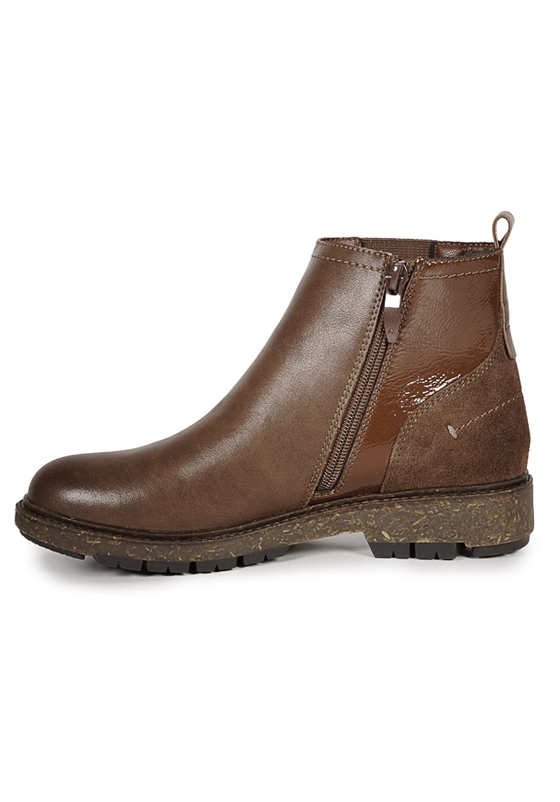 BOTIN CUERO ANYELINA CAFE - 3