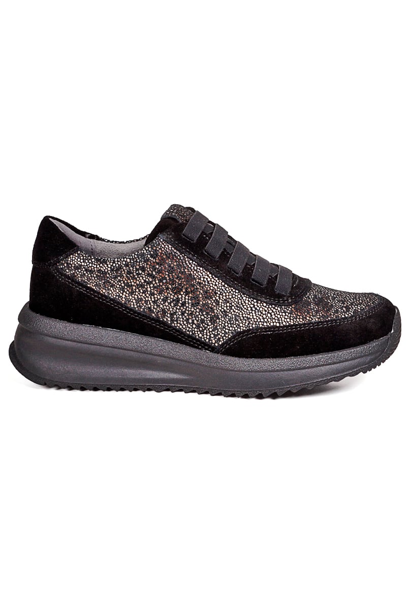 ZAPATILLA CUERO ANIELLA NEGRO - 1