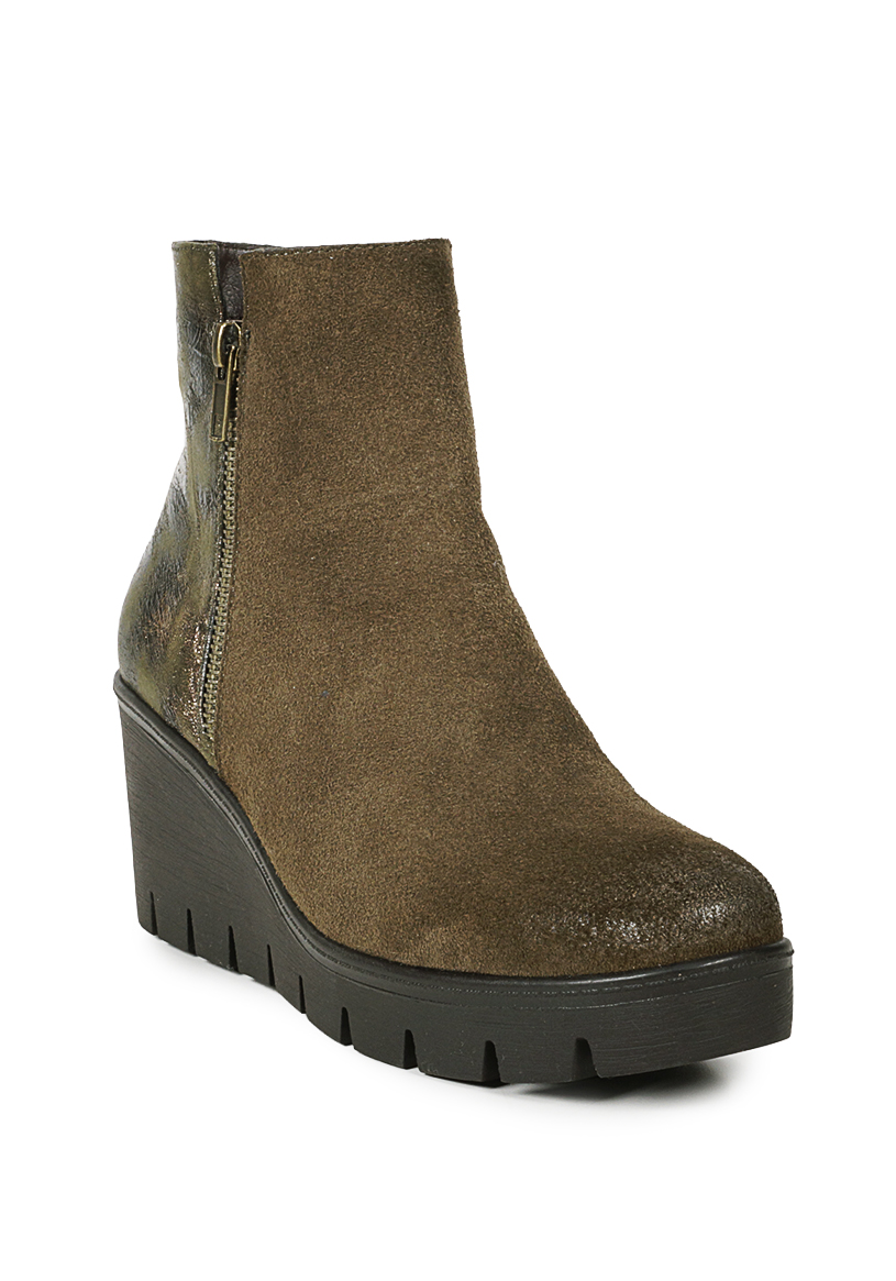 BOTIN CUERO FRANCINA VERDE - 2