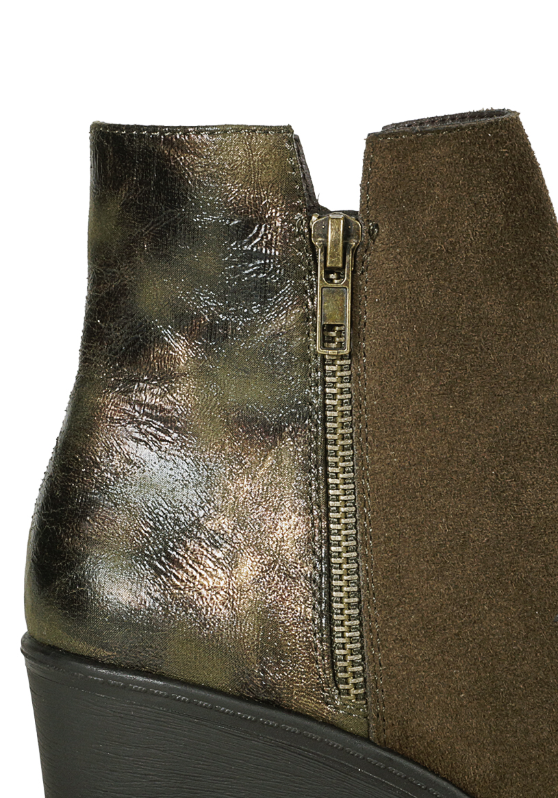 BOTIN CUERO FRANCINA VERDE - 4