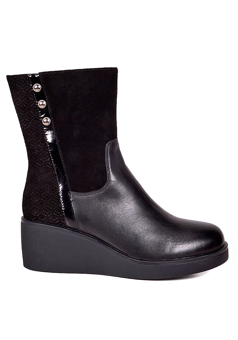 BOTA CUERO PRISMA NEGRO - 1