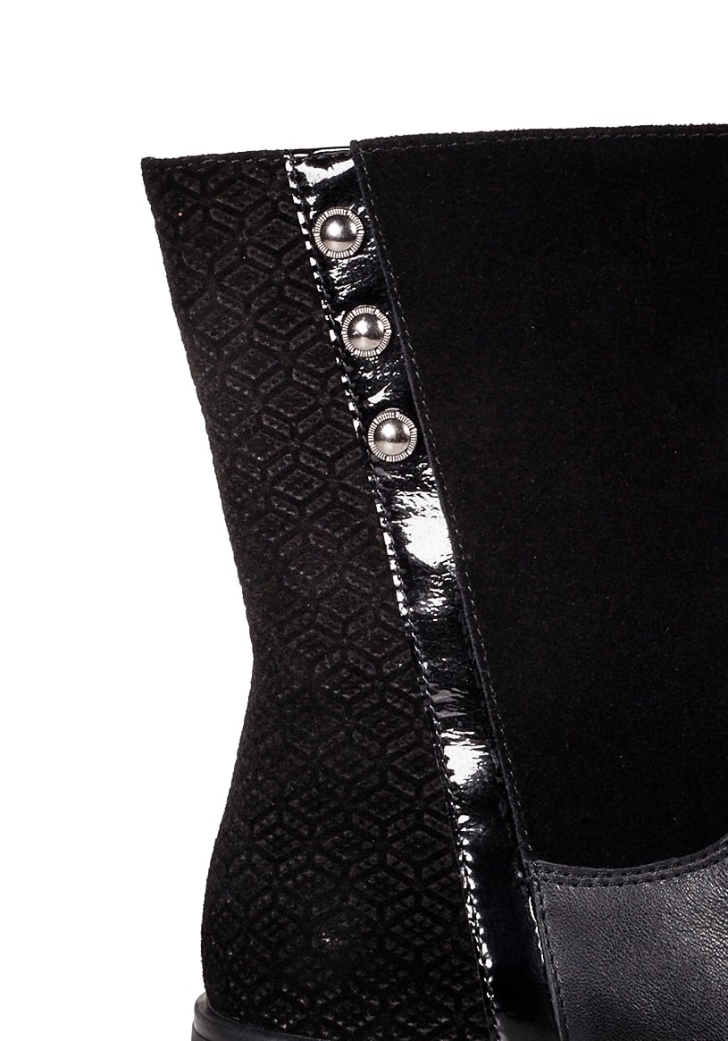 BOTA CUERO PRISMA NEGRO - 4