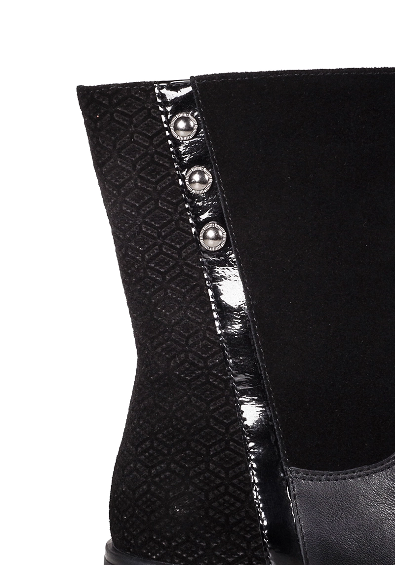 BOTA CUERO PRISMA NEGRO - 4