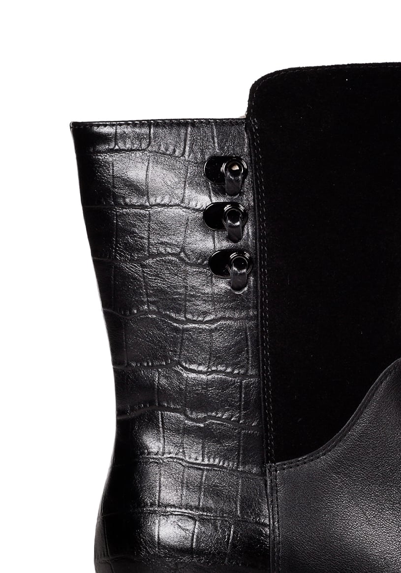 BOTIN CUERO LAYLA NEGRO - 4