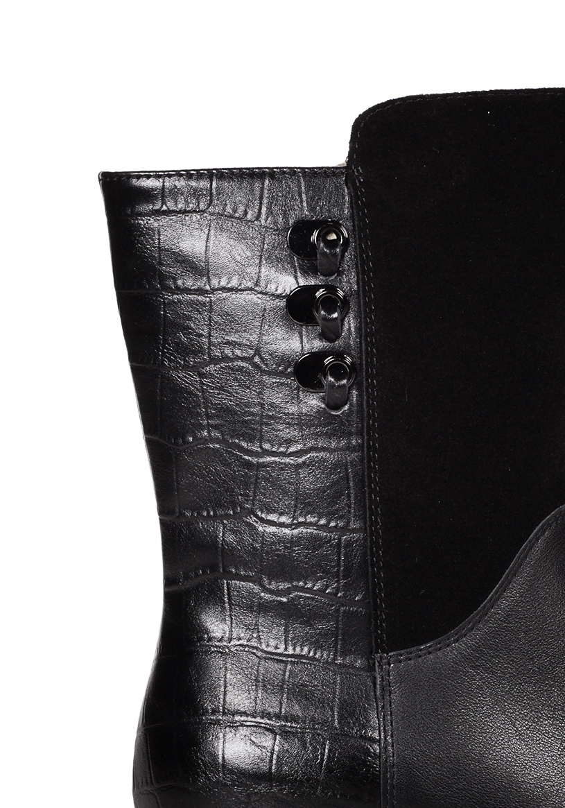 BOTIN CUERO LAYLA NEGRO - 4