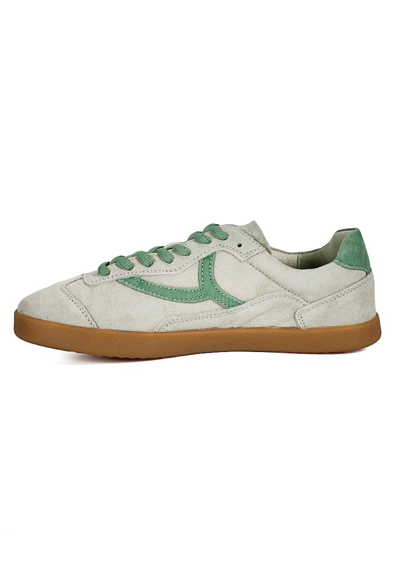 ZAPATILLA CUERO URBANA AMANDA VERDE AGUA - 5
