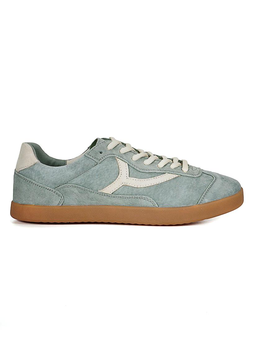 ZAPATILLA CUERO URBANA AMANDA VERDE - 1