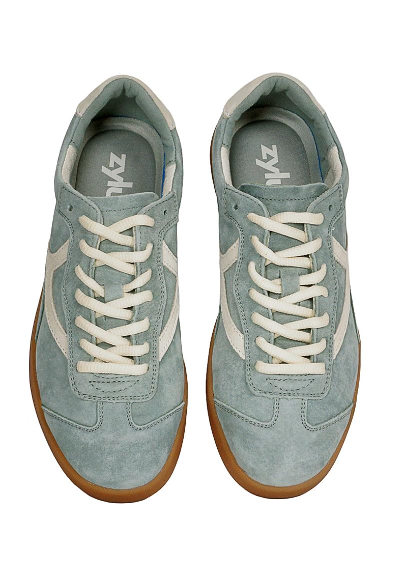 ZAPATILLA CUERO URBANA AMANDA VERDE - 3