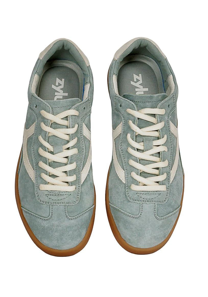 ZAPATILLA CUERO URBANA AMANDA VERDE - 3